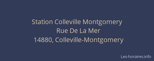 Station Colleville Montgomery