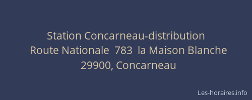 Station Concarneau-distribution