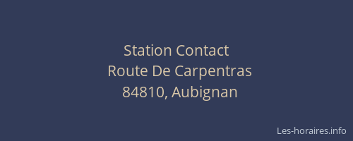 Station Contact