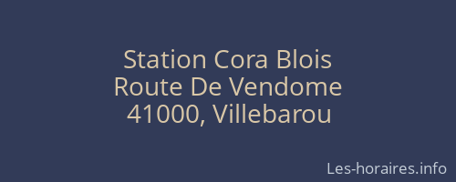 Station Cora Blois