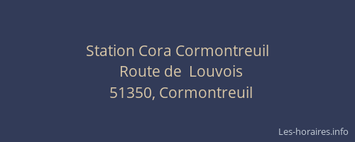 Station Cora Cormontreuil