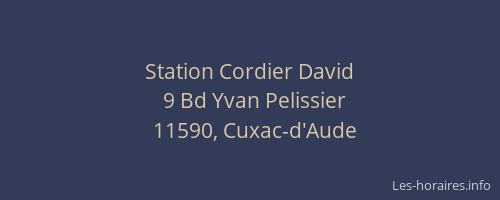 Station Cordier David