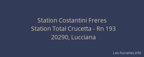 Station Costantini Freres