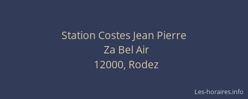 Station Costes Jean Pierre
