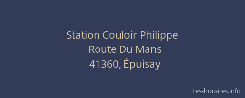 Station Couloir Philippe