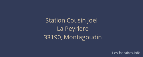 Station Cousin Joel