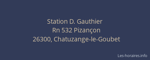 Station D. Gauthier