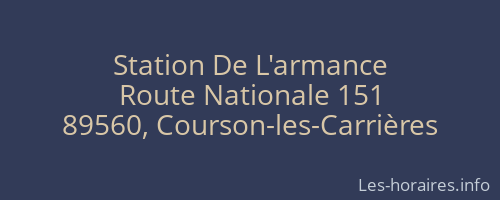 Station De L'armance