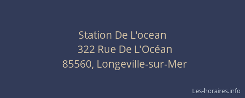 Station De L'ocean