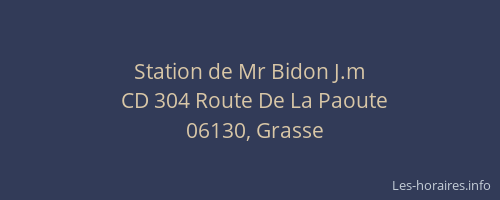 Station de Mr Bidon J.m