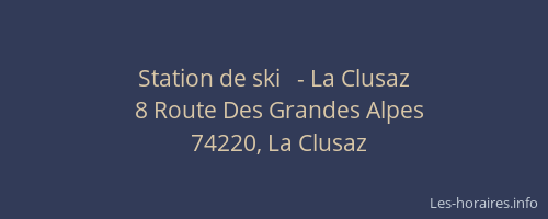 Station de ski   - La Clusaz