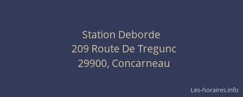 Station Deborde