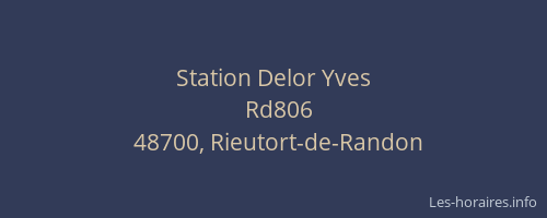 Station Delor Yves