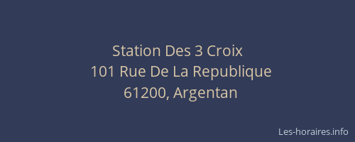 Station Des 3 Croix