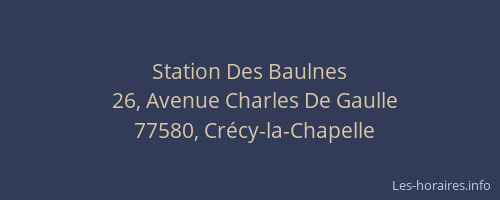 Station Des Baulnes