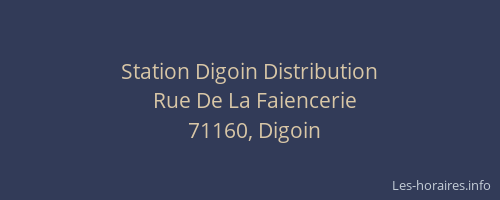 Station Digoin Distribution