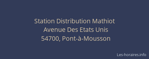 Station Distribution Mathiot