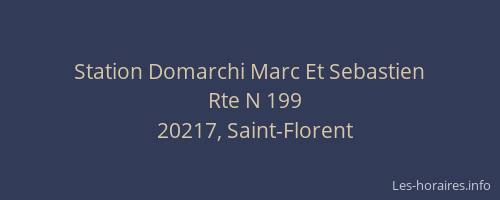 Station Domarchi Marc Et Sebastien