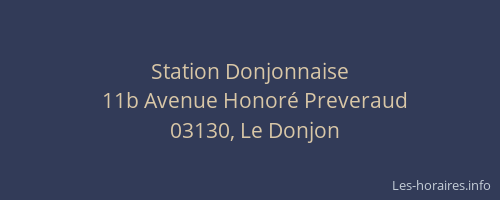 Station Donjonnaise