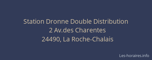 Station Dronne Double Distribution