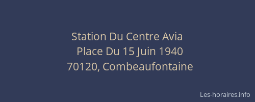 Station Du Centre Avia