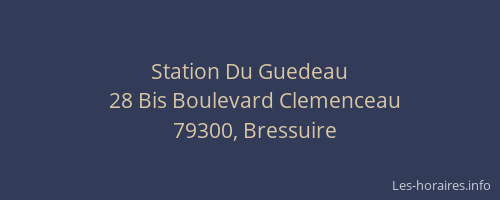 Station Du Guedeau