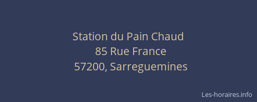 Station du Pain Chaud