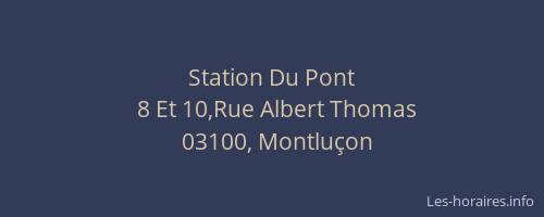 Station Du Pont