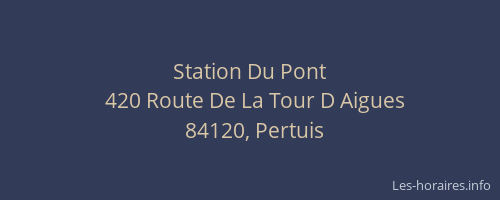 Station Du Pont