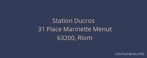 Station Ducros