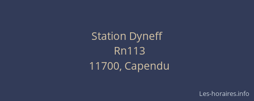 Station Dyneff