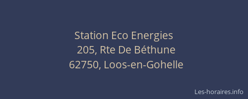 Station Eco Energies