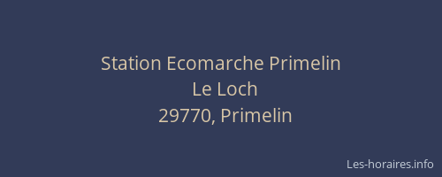 Station Ecomarche Primelin