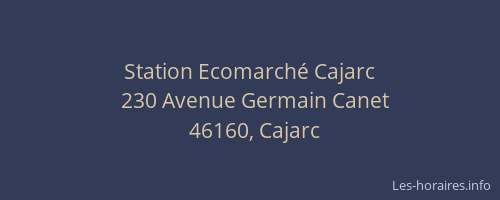 Station Ecomarché Cajarc