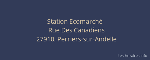 Station Ecomarch&eacute;