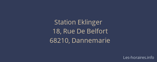 Station Eklinger