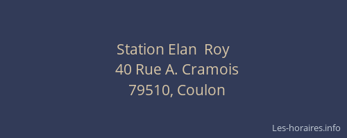 Station Elan  Roy
