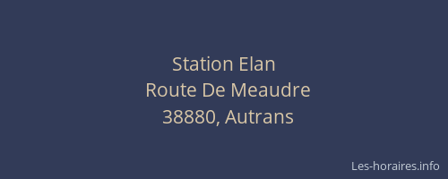 Station Elan