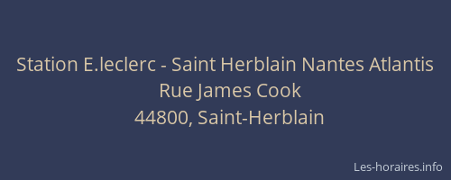 Station E.leclerc - Saint Herblain Nantes Atlantis