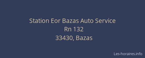 Station Eor Bazas Auto Service