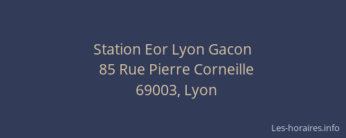 Station Eor Lyon Gacon