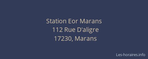 Station Eor Marans