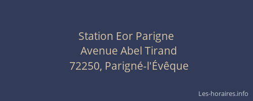 Station Eor Parigne
