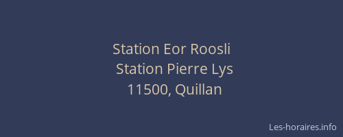 Station Eor Roosli