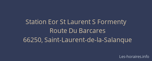 Station Eor St Laurent S Formenty