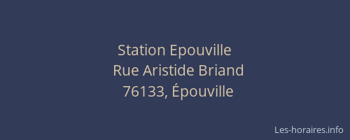 Station Epouville