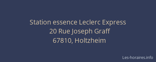 Station essence Leclerc Express