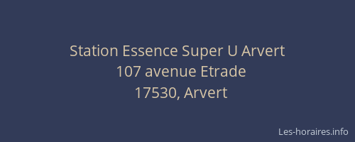 Station Essence Super U Arvert