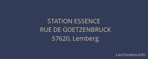 STATION ESSENCE