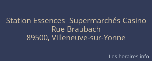 Station Essences  Supermarchés Casino